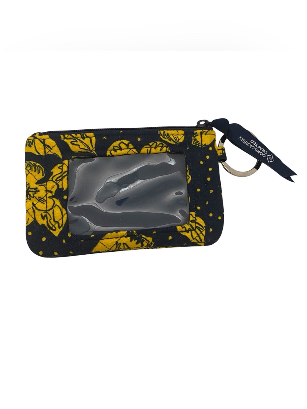 Vera Bradley West Virginia Mountaineers Rain Garden Collegiate Zip ID Case